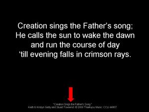Creation Sings good